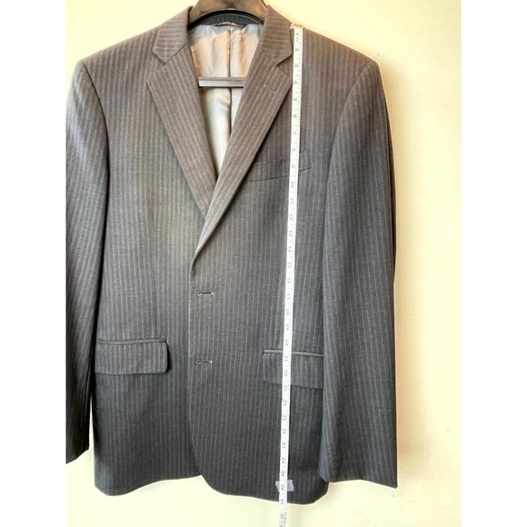 Brooks Brothers 1818 Madison Mens Wool Blazer Jacket Coat Gray 39R/W33 - Picture 4 of 10